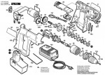 Bosch 0 603 932 603 Psr 7,2 Ves-2 Cordless Screw Driver 7.2 V / Eu Spare Parts